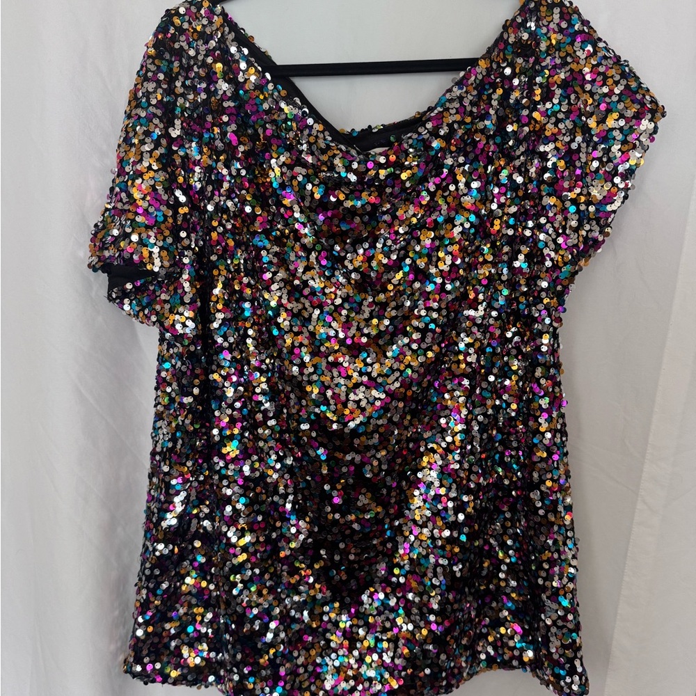 Dazzling Sequin Women's Blouse